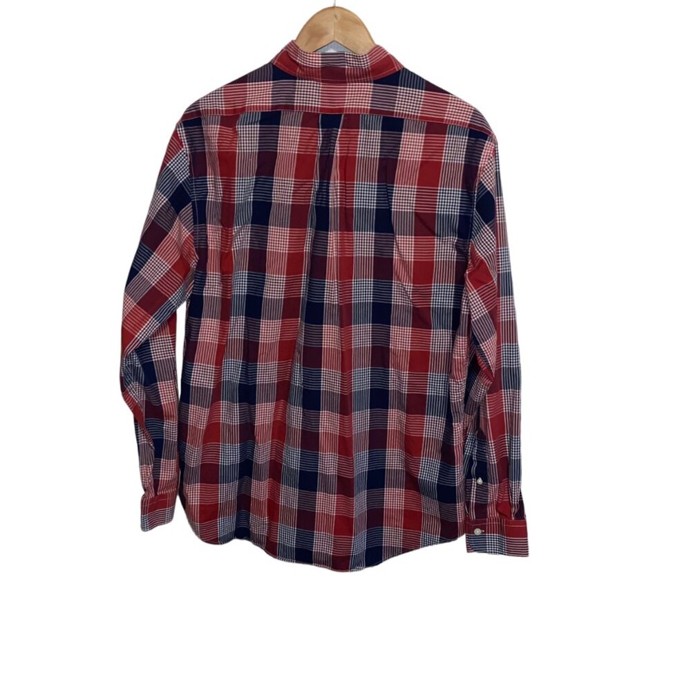 Brooks Brothers Regent Button Down Large Red Blue Plaid - Picture 5 of 5